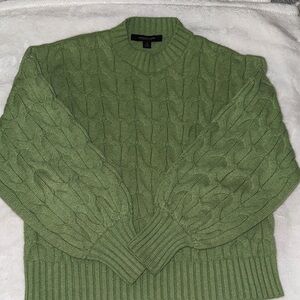 Green Cable Knit Sweater